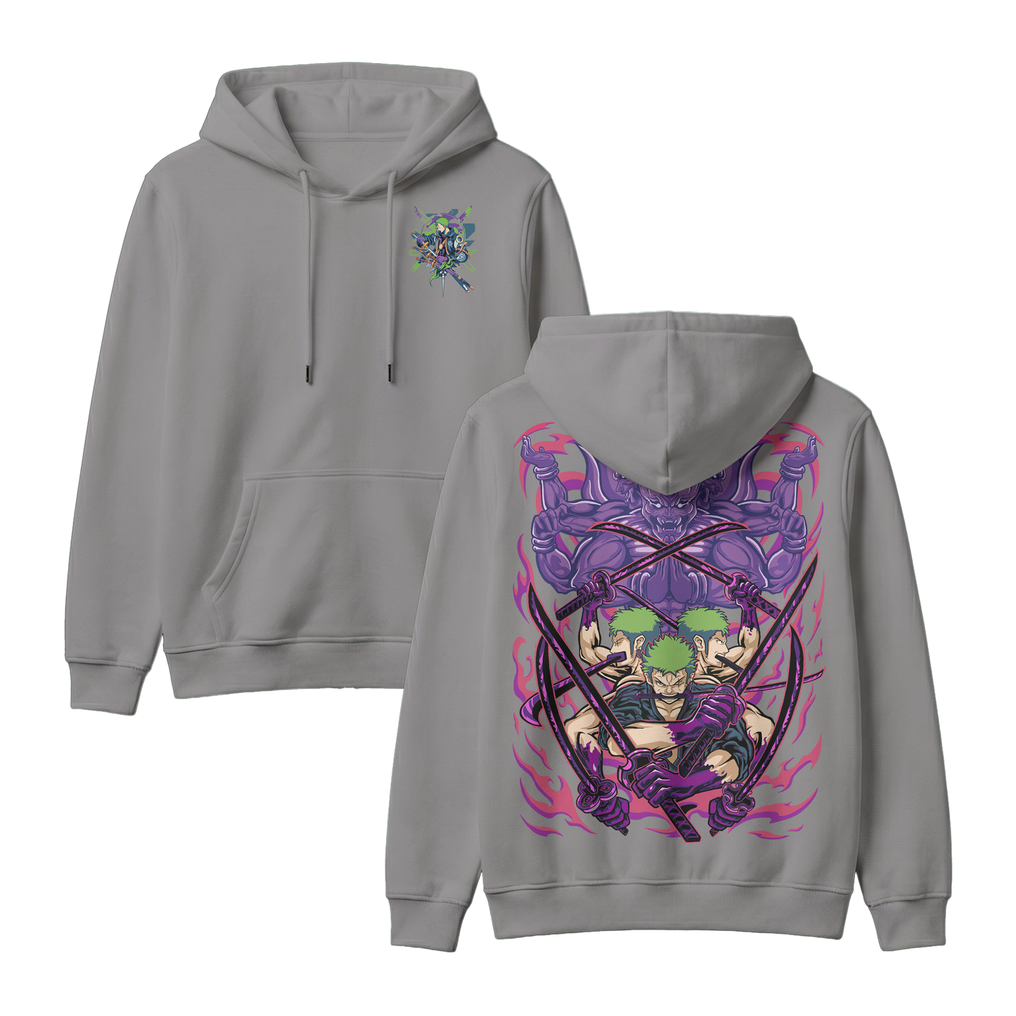 Anime One Piece Roronoa Zoro Pullover Hoodie - RZM004