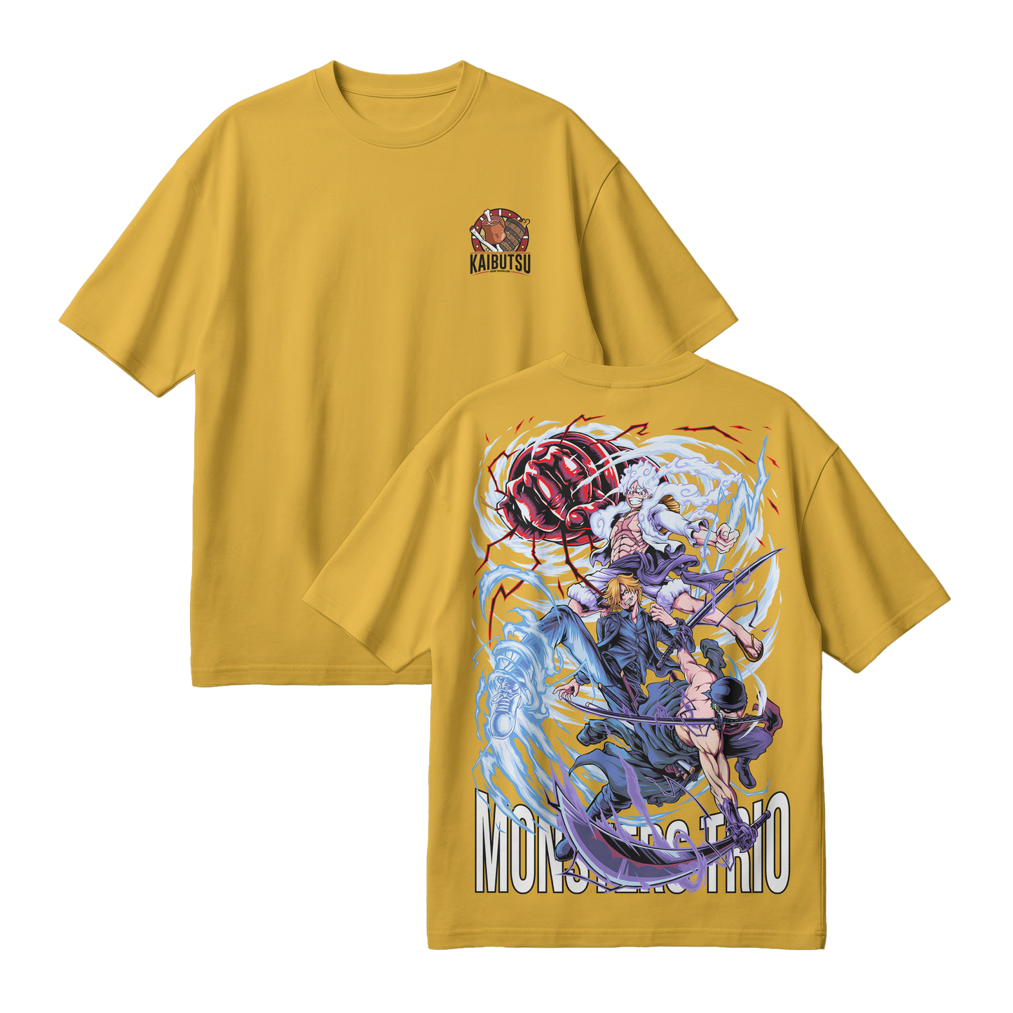 Anime One Piece Monster Trio Oversized T-Shirt - RZM009