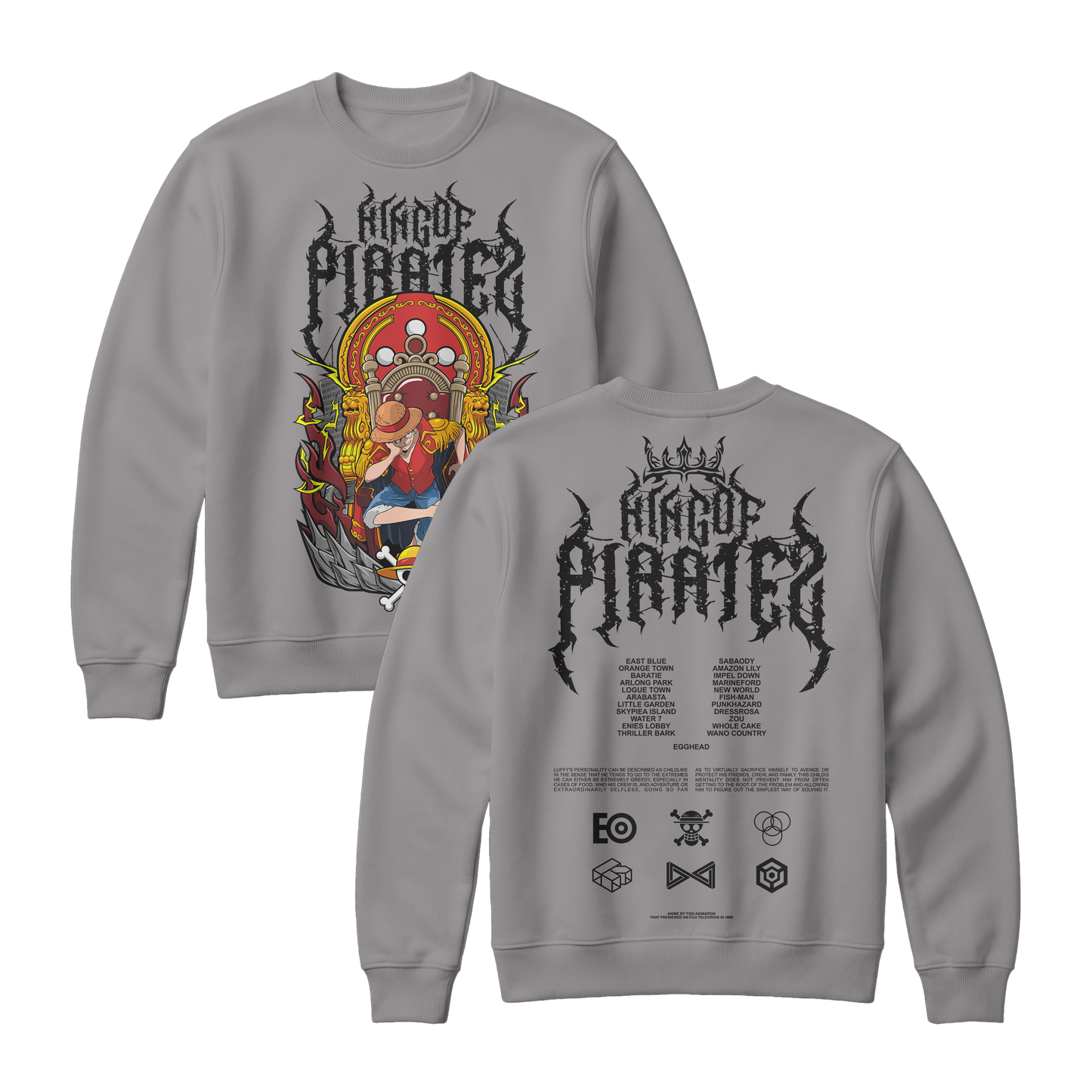 Anime One Piece Monkey D. Luffy King Of Pirates Sweatshirt - RZM019