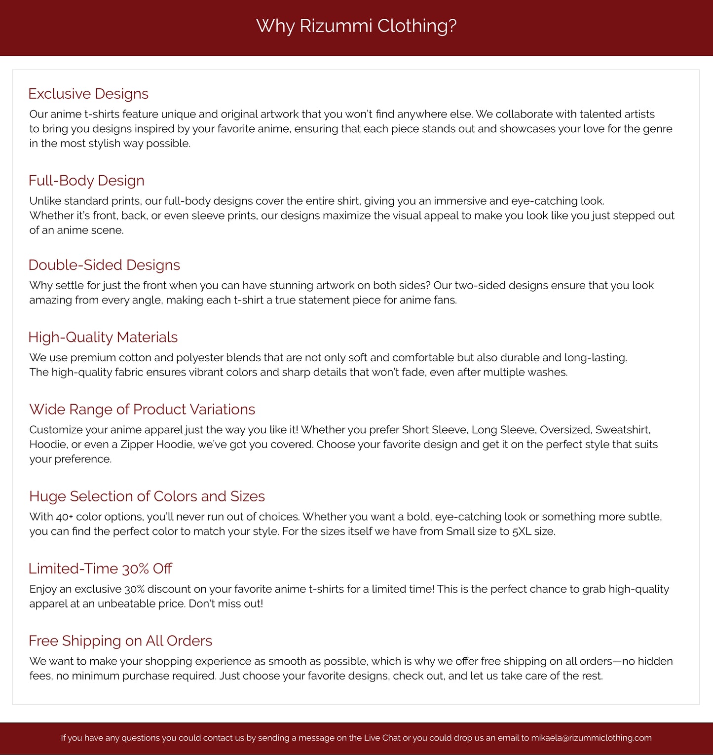 Why Rizummi Clothing - rizummiclothing.com