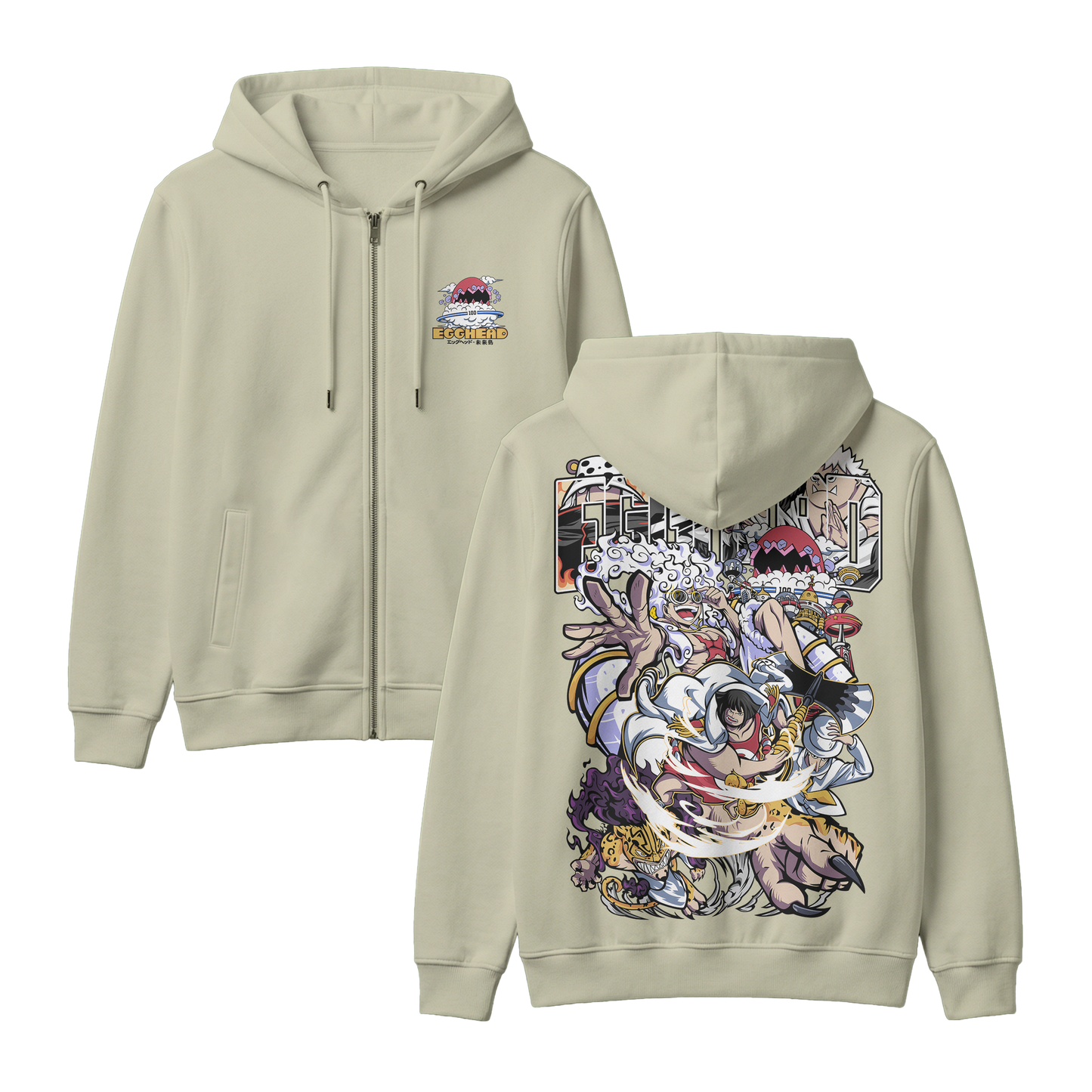 Anime One Piece Egghead Arc Zip-up Hoodie - RZM013