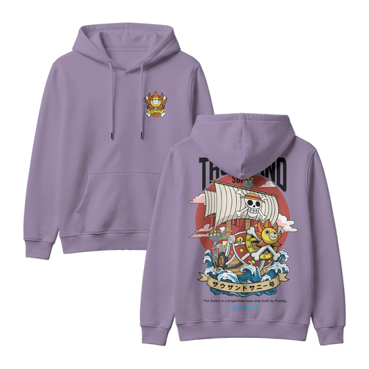 Anime One Piece Thousand Sunny Pullover Hoodie - RZM016