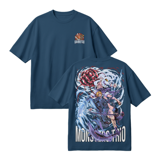 Anime One Piece Monster Trio Oversized T-Shirt - RZM009
