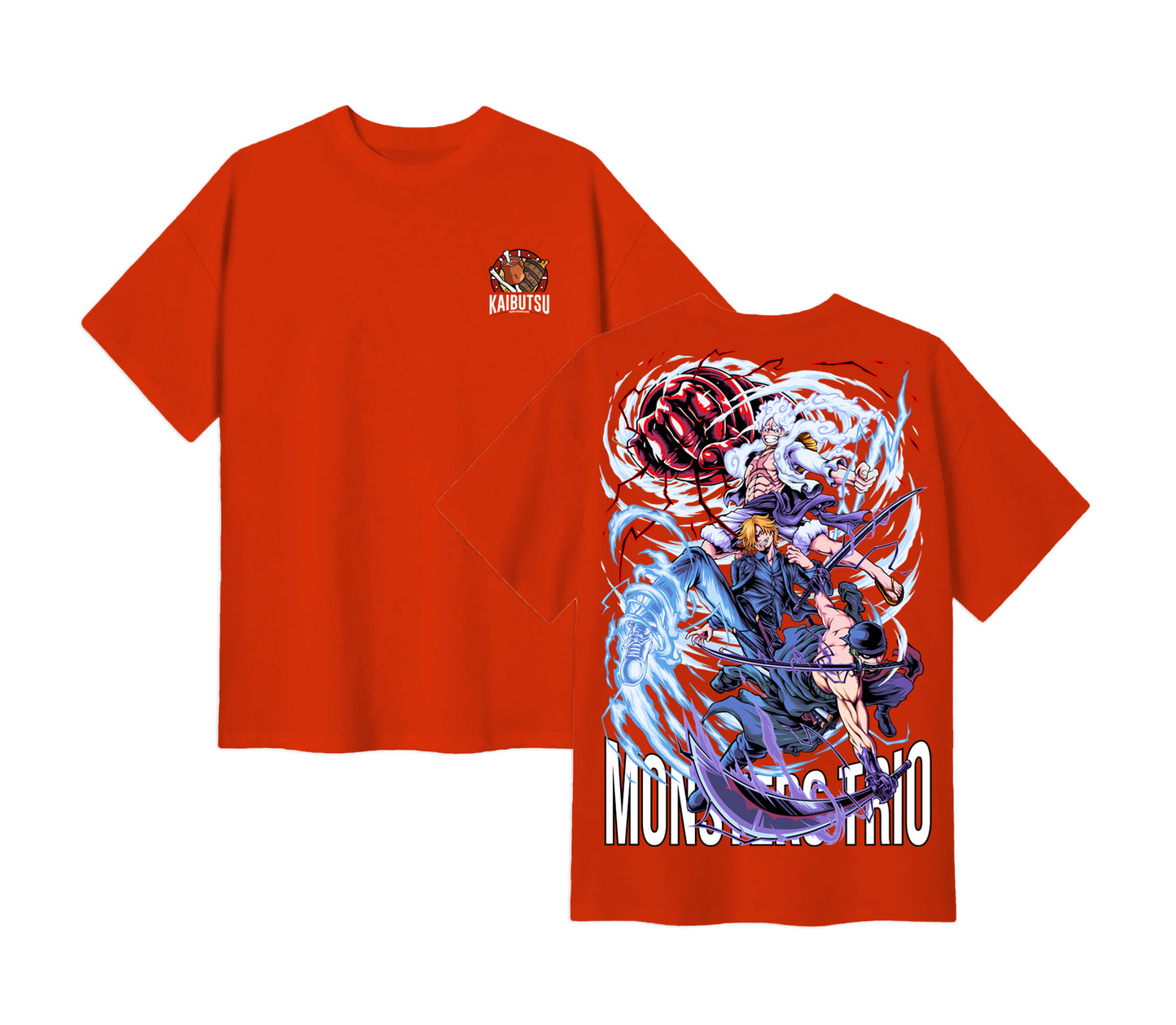 Anime One Piece Monster Trio Short Sleeve Tee - RZM009 - Tiger