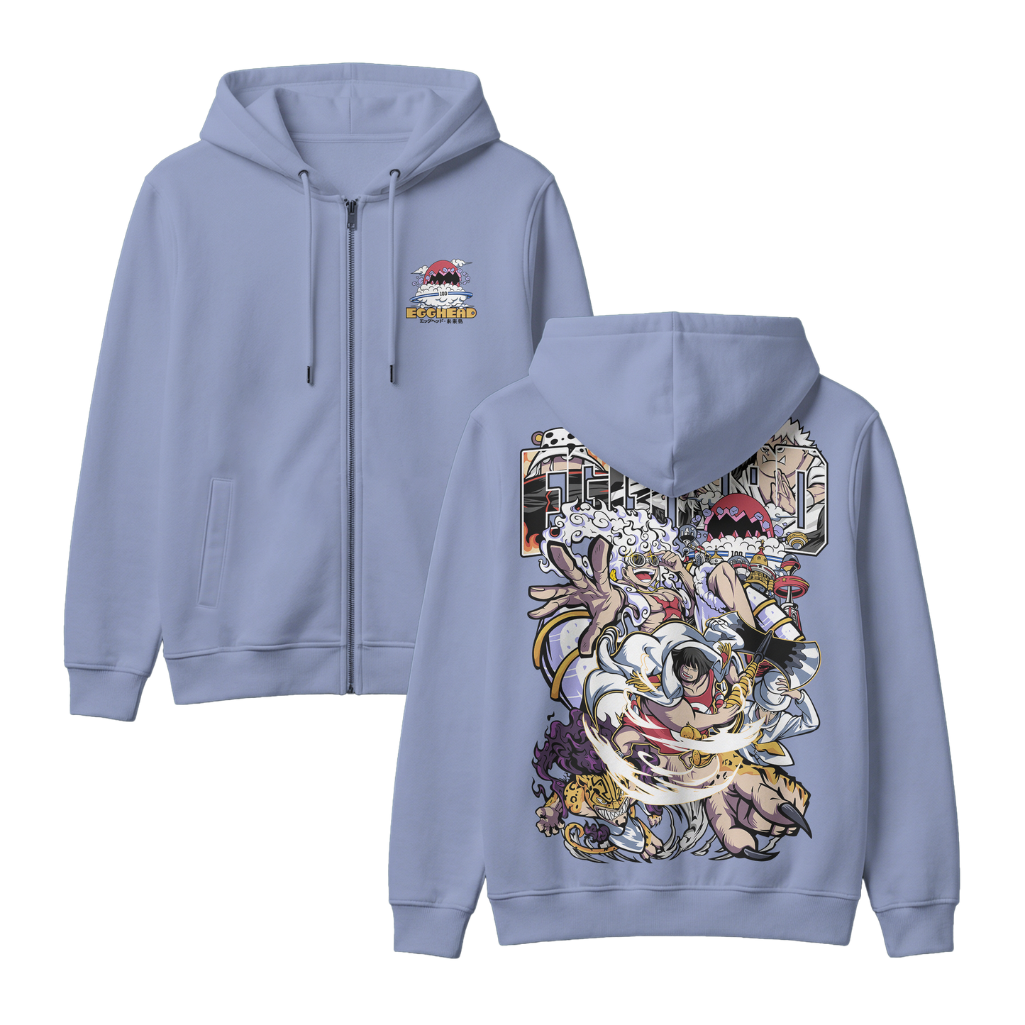 Anime One Piece Egghead Arc Zip-up Hoodie - RZM013